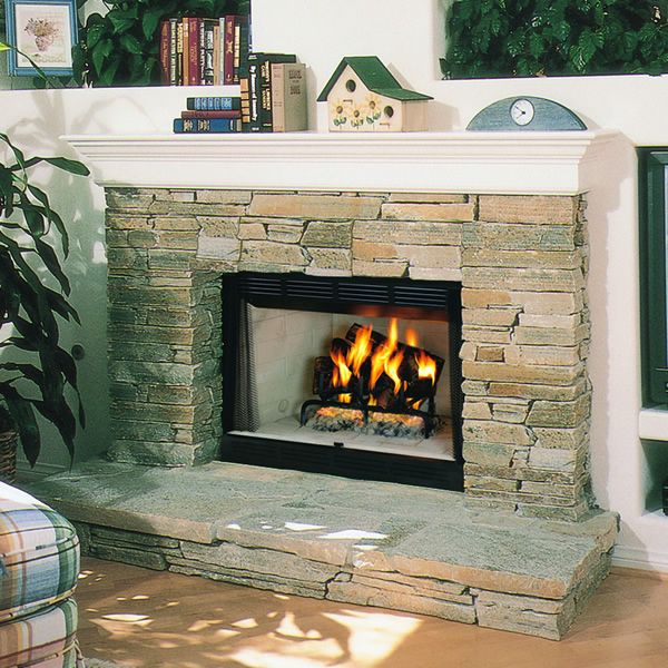 WRE4542 42 Fireplace, White Herringbone Refractory Panels - WRE4542WH - Superior