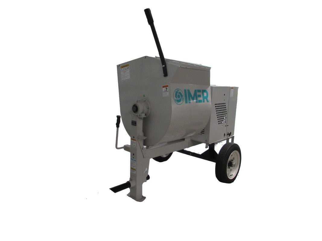 IMER HSM 8 Towable 8 cu ft Horizontal Shaft Mortar Mixer