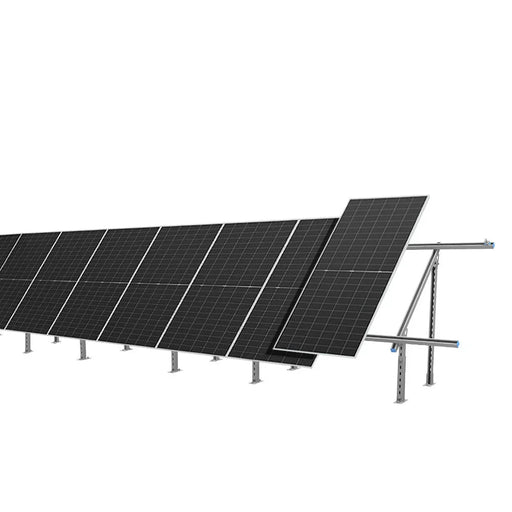 Green Vista Living Sungold Power Modular & Expandable Ground Mount Brackets for 2× 400W–590W Solar Panels