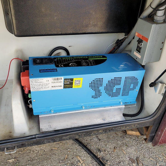 Green Vista Living Sungold Power 3000W DC 12V Pure Sine Wave Inverter With Charger - Installation View