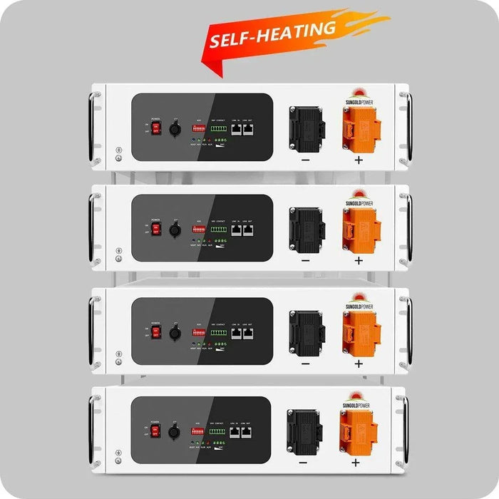 Green Vista Living Sungold Power SGH48100T Server Rack 48V 100AH Lithium Battery Self-Heating - Features