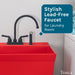 Utility Sink Tehila Black Finish Gooseneck Faucet with Side Sprayer - Lifestyle View