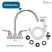 Utility Sink Tehila Chrome Finish Gooseneck Faucet with Side Sprayer - View 10