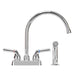 Utility Sink Tehila Chrome Finish Gooseneck Faucet with Side Sprayer