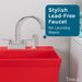 Utility Sink Tehila Chrome Finish Gooseneck Faucet with Side Sprayer - Lifestyle View