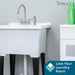 Utility Sink Tehila Stainless Steel Finish Gooseneck Faucet with Side Sprayer - Detail View