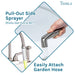 Utility Sink Tehila Stainless Steel Finish Gooseneck Faucet with Side Sprayer - Features