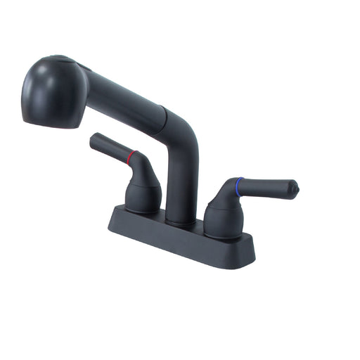 Utility Sink Tehila Black Finish Pull-Out Faucet