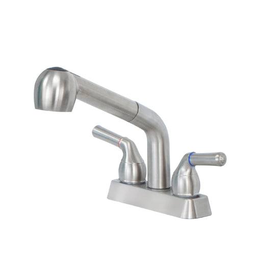 Utility Sink Tehila Stainless Steel Finish Pull-Out Faucet
