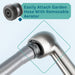 Utility Sink Tehila Stainless Steel Finish Pull-Out Faucet - Installation View