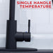 Utility Sink Tehila Black Finish High-Arc Pull-Down Faucet - Installation View