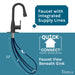 Utility Sink Tehila Black Finish Low Profile Pull-Down Faucet - View 10