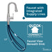 Utility Sink Tehila Stainless Steel Finish Low Profile Pull-Down Faucet - View 10