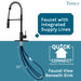 Utility Sink Tehila Black Finish High Arc Coil Pull-Down Faucet - View 10