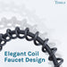 Utility Sink Tehila Black Finish High Arc Coil Pull-Down Faucet - Lifestyle View