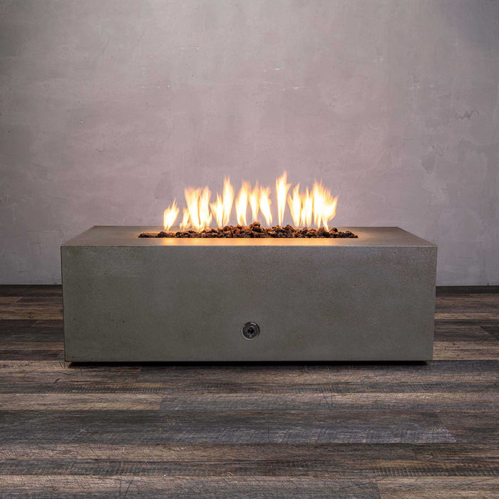 Starfire Designs Gravity 48" x 32" Rectangle Concrete Gas Fire Pit Starfire Designs