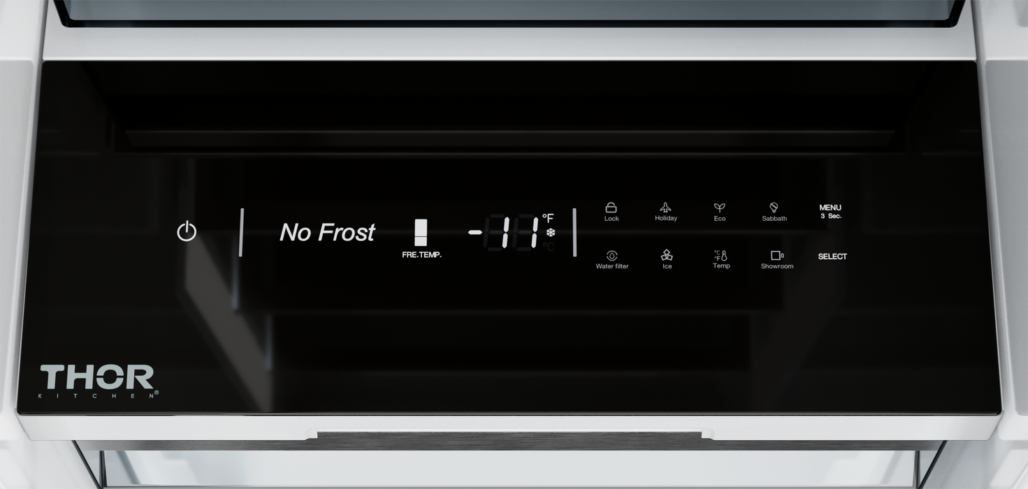 Thor Kitchen X Series 18-Inch Stainless Freezer Column (XRF18CFZ-SS) – control panel