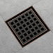 wonderland shower inc Oil rubbered bronze brass shower drain 4 or 8 inch with ABS base