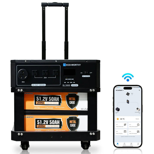 Green Vista Living ECO-WORTHY SL3500 Stackable Power Station Bathroom Vanity