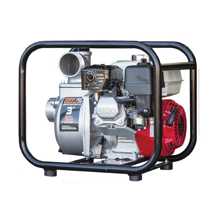 BravePro Semi-Trash Pump, 3 In., Honda GX160 – BRP160SP3