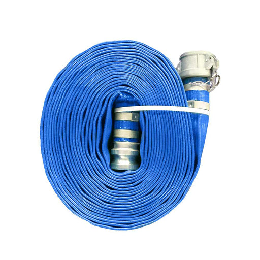 JGB, 3-In. X 50-Ft. Blue PVC Discharge Hose CxE Camlocks – A008-0486-3550