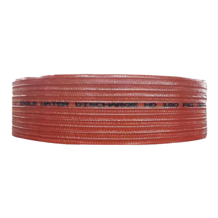 JGB, 4-In. X 50-Ft. Red PVC Discharge Hose MxF Water Shanks – A008-0641-1650