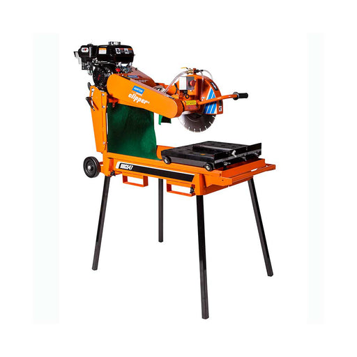 Norton Clipper Compact Masonry Saw, 14 In., Rear Wheel Dolly with Removable Legs, Honda GX160 – BBC547