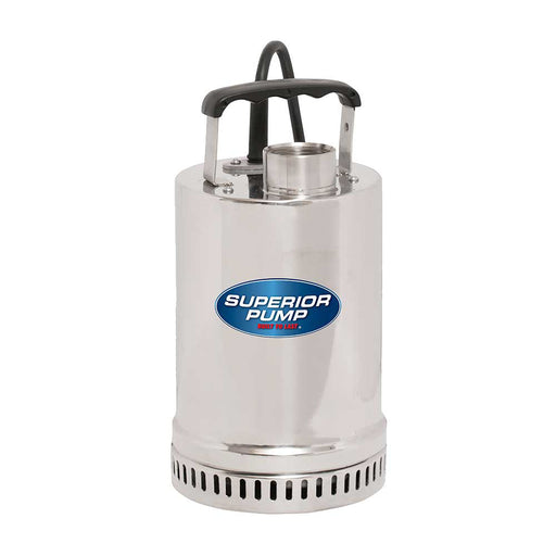 Superior Utility Pump, 1/4 HP, Stainless Steel, 1-1/4-In. NPT, 1650 GPH – 91292