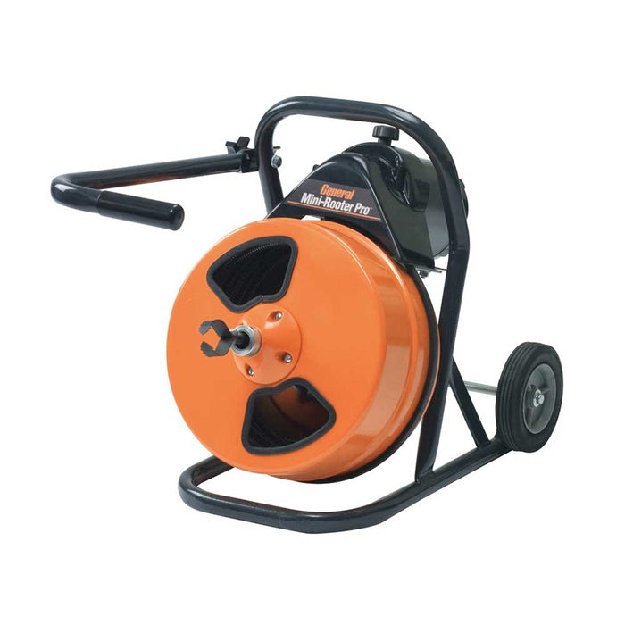 General Pipe Cleaners Mini rooter, 50-Ft. X 1/2-In. Cable, MRCS Cutter Set, Power Cable Feed – 110480