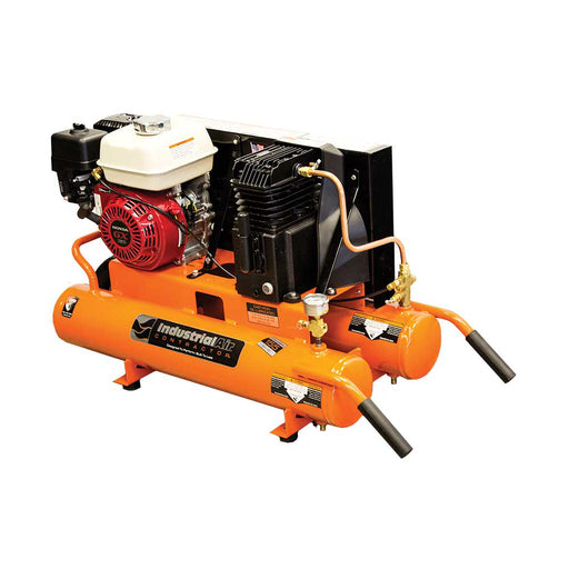Industrial Air 8-Gallon Air Compressor, Wheelbarrow Style, 9.9 CFM @ 90 PSI, Honda GX160 – CTA5590856