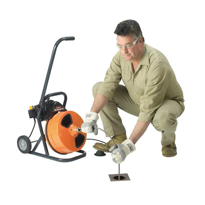 General Pipe Cleaners Mini rooter, 50-Ft. X 1/2-In. Cable, MRCS Cutter Set, Power Cable Feed – 110480