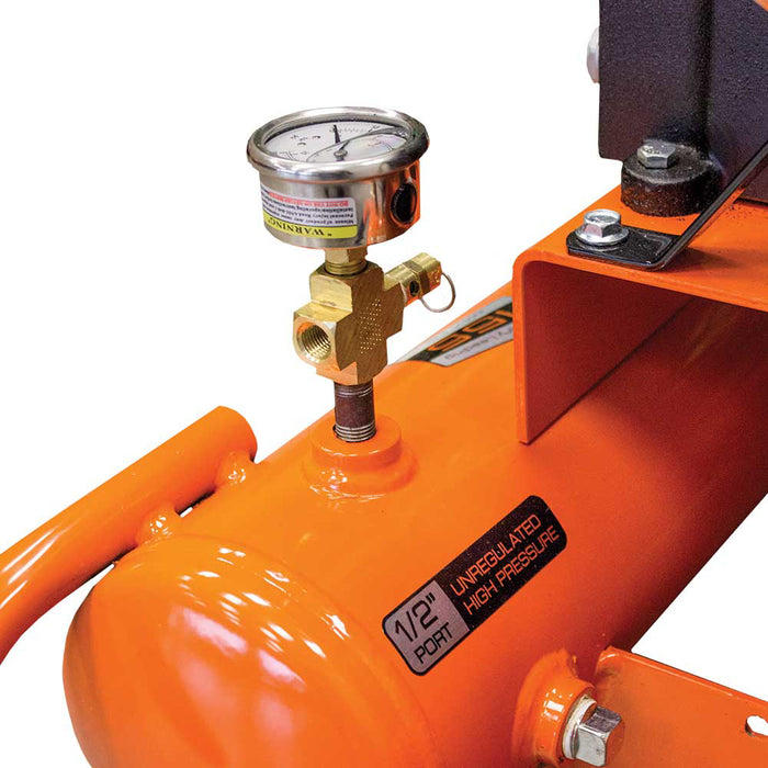 Industrial Air 8-Gallon Air Compressor, Wheelbarrow Style, 9.9 CFM @ 90 PSI, Honda GX160 – CTA5590856