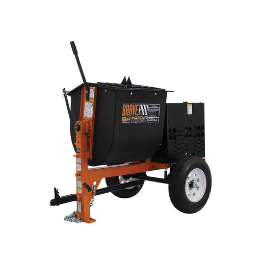 BravePro Mortar Mixer, 8 Cu. Ft. Poly Drum, Honda GX240 – BRPMM208H