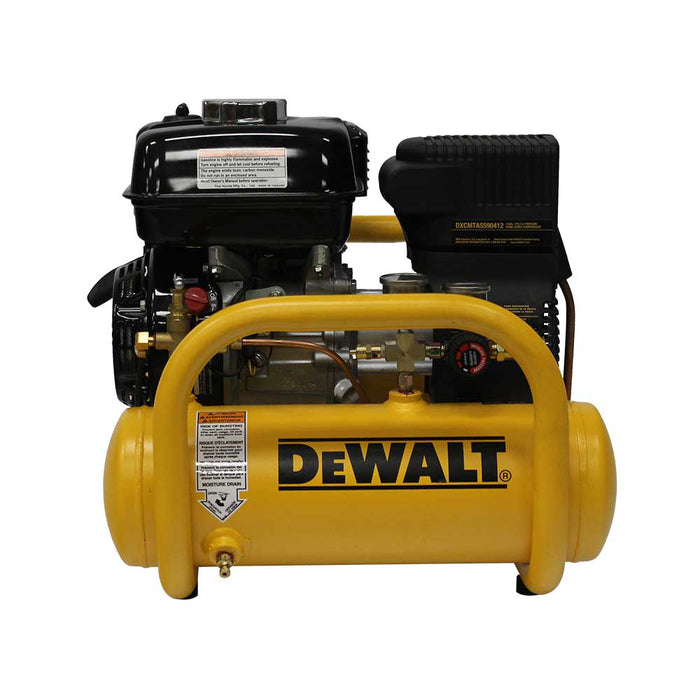 DeWalt 4-Gallon Air Compressor, Pontoon Style, 5.0 CFM @ 90 PSI, Honda GX160 – DXCMTA5590412