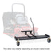 Jrco 60-In. Tine Rake Dethatcher, Heavy Duty Wheels, Mount Bar, Radius/Titan – H473/60RAD