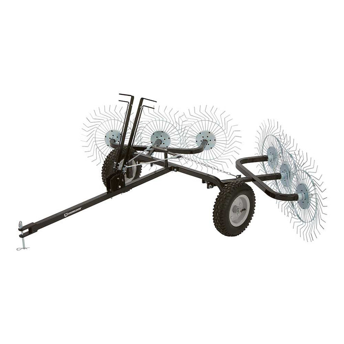 Strongway Acreage Rake, 60 In., 6 Tine Reels – 49166