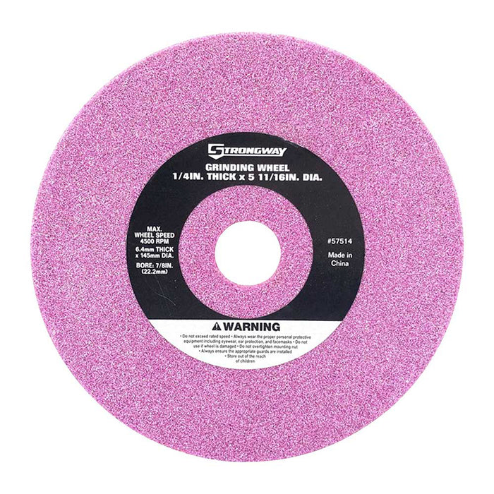 Strongway Grinding Wheel, 1/4-In. Thick x 5 11/16-In. Diameter – 57514
