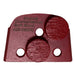Virginia Abrasives Double Dot Soft Bond, Red, Box of 3 – 425-08000