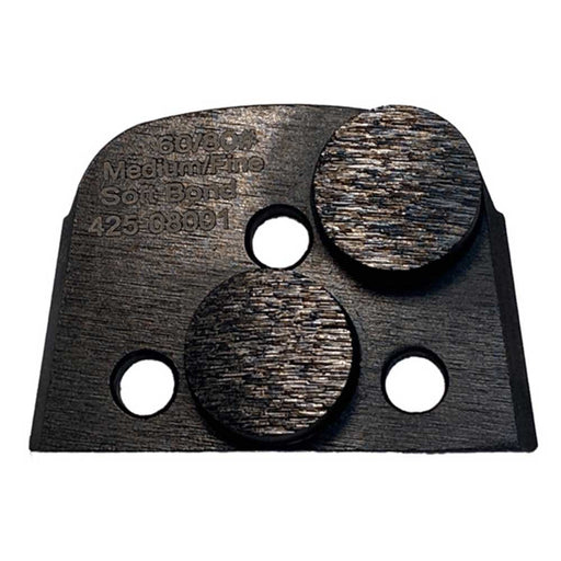Virginia Abrasives Double Dot Soft Bond, Grey, Box of 3 – 425-08001