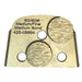 Virginia Abrasives Double Dot Medium Bond, Gold, Box of 3 – 425-08664