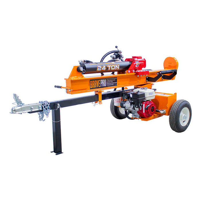 BravePro Log Splitter, 24-Ton, Honda GX160 – VH1724GX