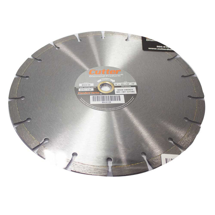 Brave Diamond Blade, 10-In. Green Concrete, Arbor 7/8-5/8 DM – BR432-DB