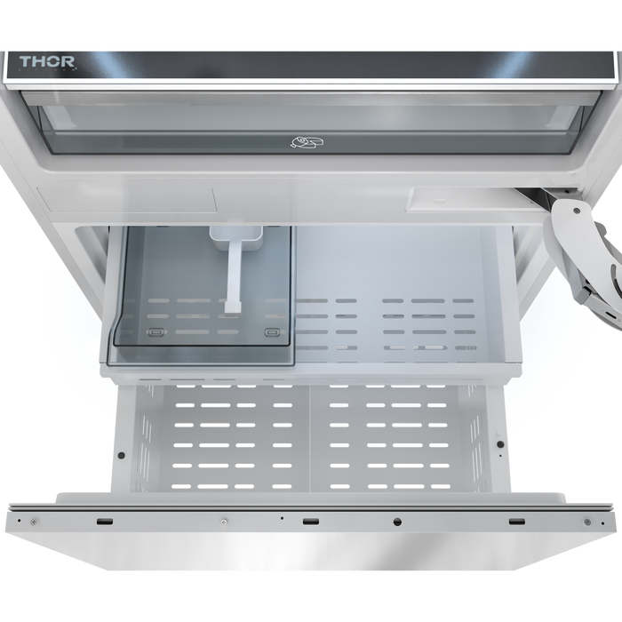 Thor Kitchen X Series 30-Inch Built-In Bottom Freezer Refrigerator (XRF3016BBP-SS) – top