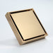 wonderland shower inc Polished Gold brass floor drain 4x4inch Shower Accessory - Lifestyle View