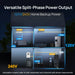 Green Vista Living ECO-WORTHY 10KW Off-grid Inverter 48V 120V/240V Split Phase All-In-One Inverter - Side View