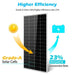Green Vista Living Sungold Power 200 Watt Monocrystalline Solar Panel - Detail View