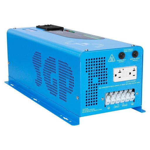 Green Vista Living Sungold Power 4000W DC 24V Pure Sine Wave Inverter With Charger - Side View