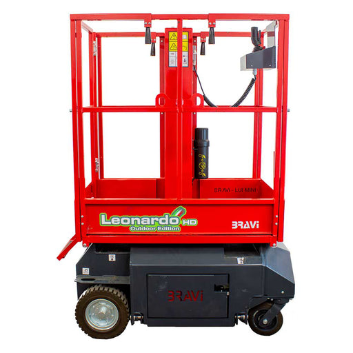Bravi-Platforms Bravi Leonardo HD Lift, Driveable, 1 Man, 10-Ft. Platform Height, 100 Ah x2 – 000.01427CF.00035