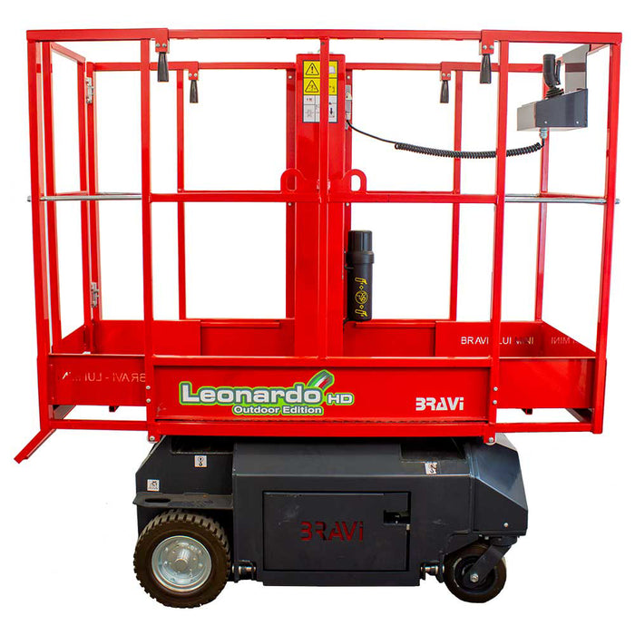 Bravi-Platforms Bravi Leonardo HD Lift, Driveable, 1 Man, 10-Ft. Platform Height, 100 Ah x2 – 000.01427CF.00035