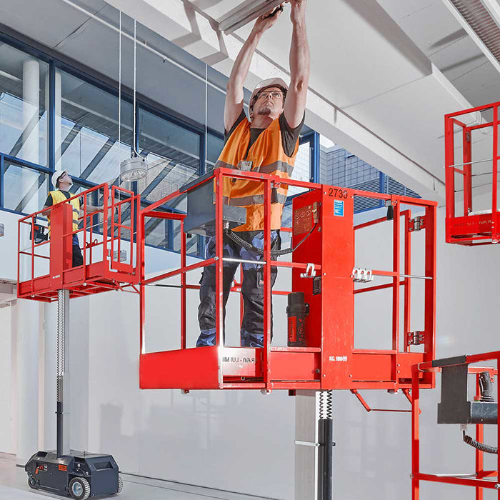 Bravi-Platforms Bravi Leonardo HD Lift, Driveable, 1 Man, 10-Ft. Platform Height, 100 Ah x2 – 000.01427CF.00035
